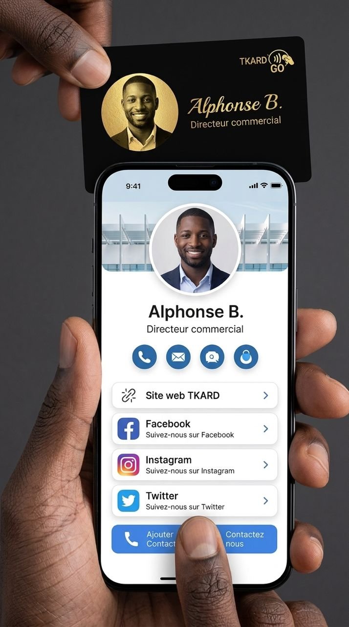 Carte de visite digitale connectée TKARD GO
